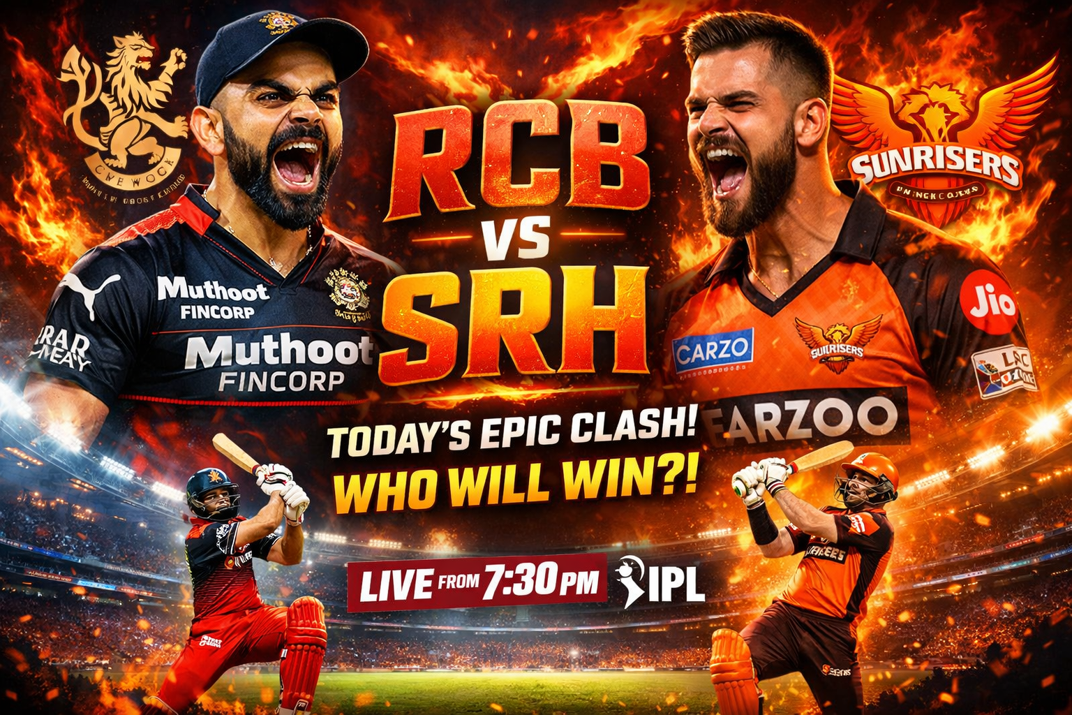 RCB vs SRH Today Match