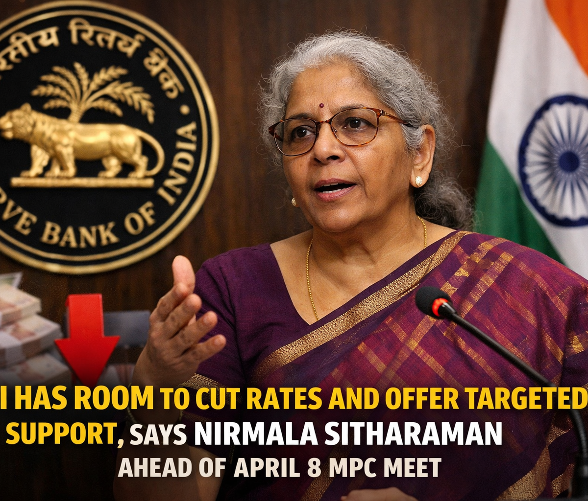 RBI rate cut update as Nirmala Sitharaman signals room for easing