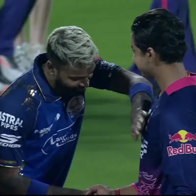 RR vs MI Hardik Pandya’s Gesture Steals the Spotlight After Vaibhav Sooryavanshi’s Fiery Cameo