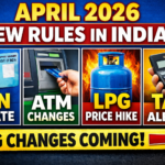 April 2026 new rules India PAN ATM LPG tax changes